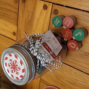 Recollections Christmas wood stamp letters